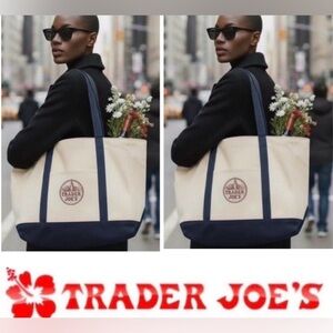 Trader Joe’s large classic tote bag- set of 2